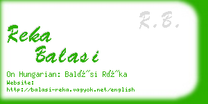 reka balasi business card